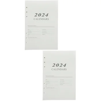 2шт Блокнот-планировщик с отрывными листами, ежедневник, бизнес-блокнот, блокнот для расписания, планировщик на 2024 год (a5) 2
