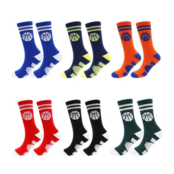 Баскетбольные носки Мужские Новый дизайн Для бега, Бадминтона, футбола, Спортивные носки Мужские, Один размер подходит всем Нескользящие Баскетбольные носки 1