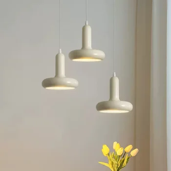 Люстры для обеденного стола, дизайнерские скандинавские люстры середины века с 3 головками, Минималистичные ретро-светильники для спальни, прикроватные подвесные светильники LED 2