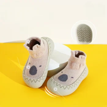 Детская Обувь Для ходьбы от 0 до 3 лет, Удобные Нескользящие Детские Носки Для Пола, Детская Обувь На Резиновой Подошве 2