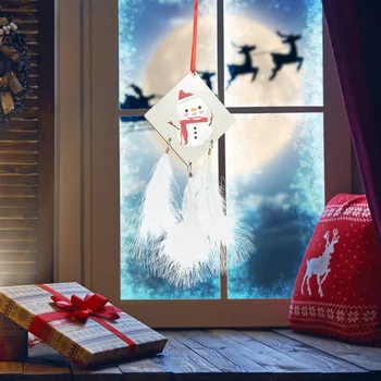 Пустой двусторонний кулон с теплопередачей, Рождественское украшение, сублимация красителя (круглый 14 г), украшения, подвески, сделай сам, стена