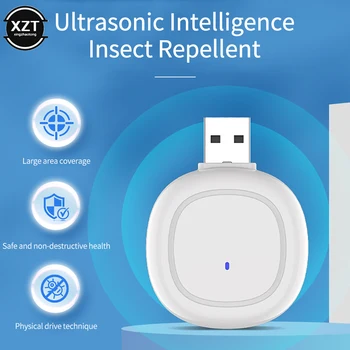 USB Ультразвуковой отпугиватель комаров, тараканов, постельных мышей, грызунов-Отпугиватель комаров, 360 ° Эффективное управление в помещении, Аксессуары для отпугивателей 2