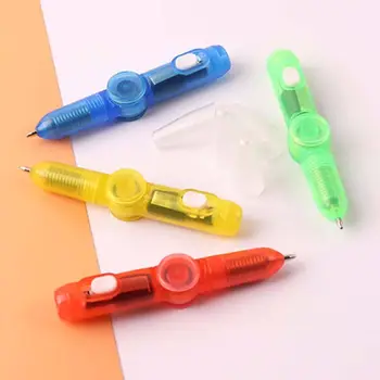Комбинированная шариковая ручка с вращающимся волчком, волшебная декомпрессионная игрушка, ручка для поворота гироскопа с кончиком пальца, шариковая ручка с невидимыми светящимися чернилами, ручка 2