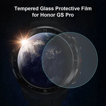 2шт Пленка для экрана из закаленного стекла, Прозрачная Защитная крышка экрана смарт-часов для Huawei Honor GS Pro Smart Watch Display Protector 2