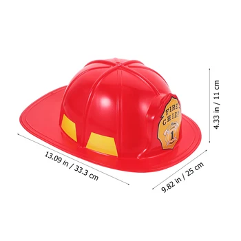 Аксессуар для костюма пожарного для взрослых, шляпа пожарного для косплея, пластиковая защитная роль, реквизит из ПВХ 2