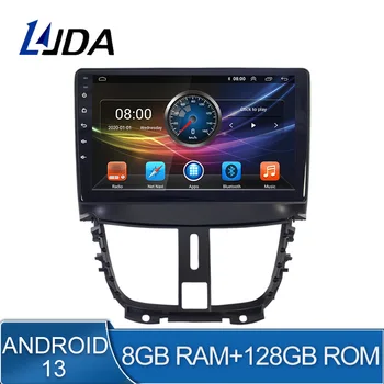 LJDA Android 13 Автомагнитола Для Peugeot 207 2007-2011 2012 2013 2014 2015 Автомобильный Мультимедийный Плеер Стерео GPS Навигация Аудио dsp 1