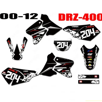 Мотоциклетные ГРАФИЧЕСКИЕ Наклейки Наклейки Для Suzuki DRZ400 DR-Z400 DRZ400S DRZ400SM 2000-2004 2005 2006 2007 2008 2009 2010 2011 2012 1