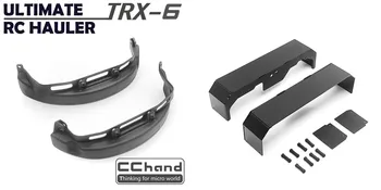 Нейлоновая крышка переднего колеса + металлическая/АБС/Резиновая крышка колеса для Traxxas TRX6 ULTIMATE RC HAULER, игрушечные запчасти для радиоуправляемых автомобилей 1