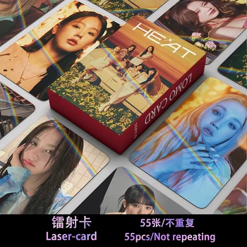 55 шт./компл. Альбом Kpop GIDLE 4th ANNIVERSARY Lomo Cards (G) I-DLE Girls I Burn Фотокарточка Minnie Открытка Фанатам Подарок 1