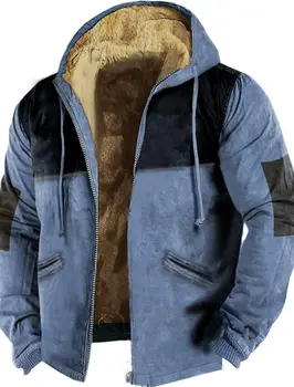 Мужской свитер на молнии, толстовки с цветным принтом, повседневная зимняя одежда, толстовка с длинным рукавом, повседневная куртка с капюшоном, уличная одежда 2