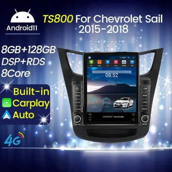 Автомобильный Радио Мультимедийный плеер Tesla Screen для GMC Yukon 3 GMT 900 Для Chevrolet Sail 2015-2018 GPS-Навигация Carplay AUTO WIFI 1