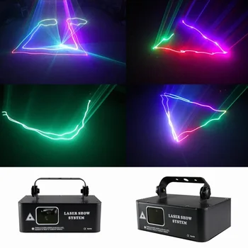Лазерный проектор мощностью 500 МВт, оборудование для лазерного сканирования праздничной сцены, 90-240 В RGB, 3D DJ-оборудование, Рождественское шоу, свадебное освещение. 1