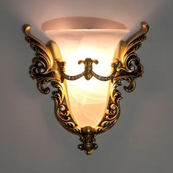 Современные настенные светильники для дома, декор спальни, Прикроватная лампа, бра из смолы, креативные светодиодные лампы в европейском стиле в стиле ретро, освещение ванной комнаты 2