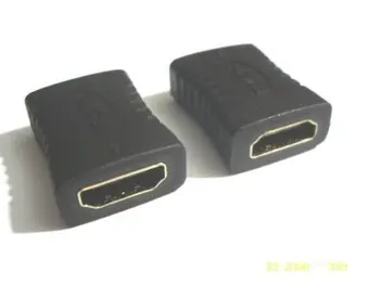 100 ШТ, позолоченный разъем премиум-класса HDMI от женщины к женщине 1