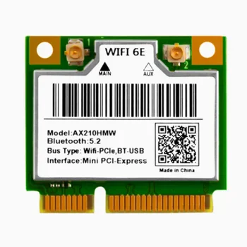 Сетевая карта ноутбука UT TREE WIFI6E AX210HMW AX210MINI-модуль беспроводной сетевой карты PCIE 1