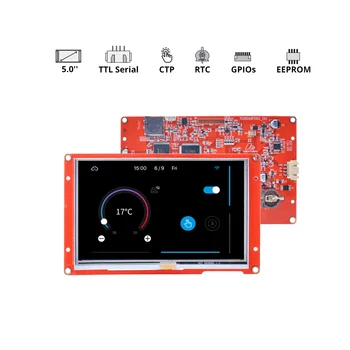 NX8048P050-011R/NX8048P050-011C – сенсорный дисплей HMI серии Nextion Intelligent 5.0” 2