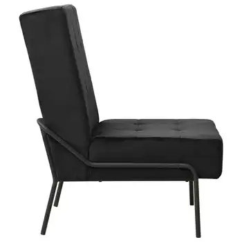 Черное бархатное кресло для отдыха 65x79 x 87 см, стулья для гостиной, спальни, кабинета 2