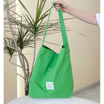 Сумка через плечо, женская сумочка большой емкости, универсальная дорожная сумка, холщовая школьная сумка 2