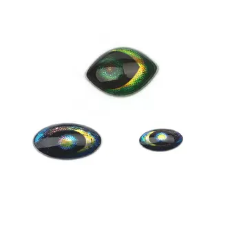 Rompin 200-300шт Овальные 4D инопланетные рыболовные приманки для глаз искусственные рыбьи глаза ловля нахлыстом Голографическое моделирование Гольяна DIY снасти для Глаз 2