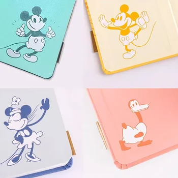 Disney Mickey Leatherweekly Plan Book Симпатичный Утолщенный Дневник Офисный Блокнот Для Обучения Письму Блокнот Канцелярские Подарки Новый 2