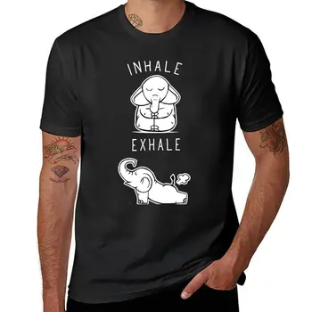 Новая футболка для йоги с забавным слоном 