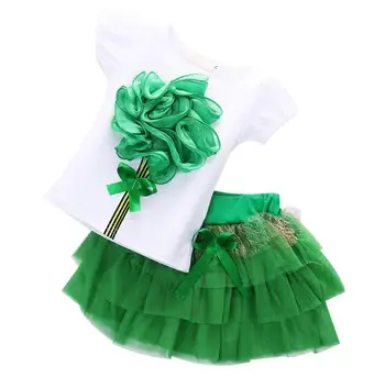 Детская одежда Детская кружевная юбка-пачка одежда с большим цветком для ребенка от 1 до 5 лет 2