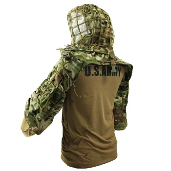 Тактический камуфляж, подходящая одежда, маскировочные сетки для охоты, Камуфляжная форма со съемными колпаками для удобства хранения 2