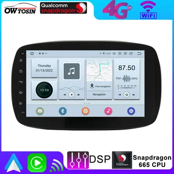 Owtosin Android 12 Qualcomm 665 6G + 128G Автомобильный Мультимедийный Плеер Для Mercedes Benz Smart Fotwo 2015-2019 GPS Радио DSP DAB CarPlay 1