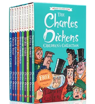 10 Книг Английский сборник рассказов Чарльза Диккенса для чтения детьми, обучающий подарок для детей 1