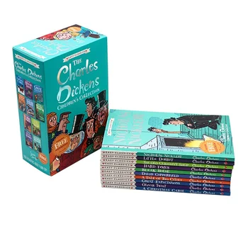 10 Книг Английский сборник рассказов Чарльза Диккенса для чтения детьми, обучающий подарок для детей 2
