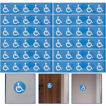 12 Листов самоклеящихся табличек с надписями для инвалидных колясок Наклейки с надписями для инвалидных колясок 1