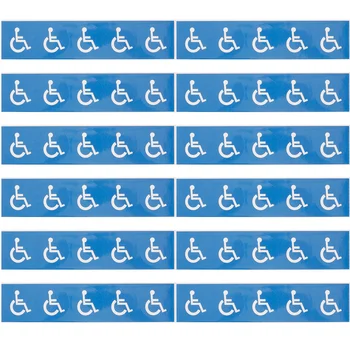 12 Листов самоклеящихся табличек с надписями для инвалидных колясок Наклейки с надписями для инвалидных колясок 2