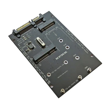 M.2 NGFF MSATA SSD до 2,5 дюймов SATA 6,0 Гбит/с Поддержка карты адаптера-конвертера 2 в 1 для ПК Схема жесткого диска ноутбука 1