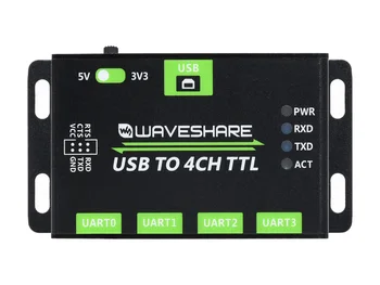 Промышленный преобразователь USB В 4-КАНАЛЬНЫЙ TTL, USB В UART, Мультизащита и поддержка систем, Стабильная передача | Мультиустройства 1