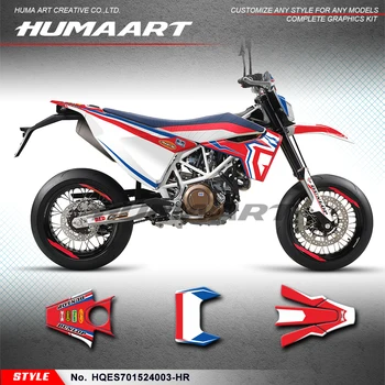 HUMAART Sticker MX Complete Виниловая Графическая Наклейка на заказ для Husqvarna Enduro Supermoto 701 2015-2024, HQES701524003-HR 1