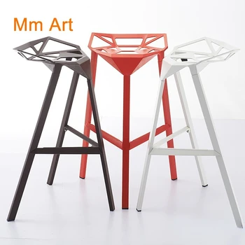 Барный стул Креативный геометрический табурет для ресторана, барный стул для магазина десертов, барный стул для бара 1