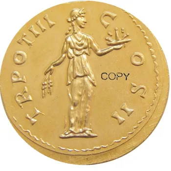 RM (18) Римские древние Позолоченные Копировальные монеты 2