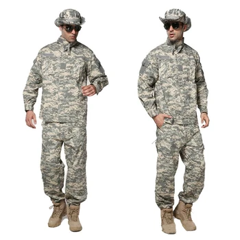 Военная форма ACU 10 цветов, Тактическая мужская Армейская военная форма, высококачественная камуфляжная одежда, комплект брюк 2