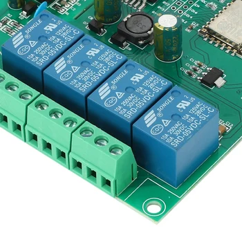 2X ESP8266 Беспроводной WIFI 4-Канальный Релейный Модуль ESP-12F Wifi Плата разработки Для Arduino AC/DC 5 В/8-80 В Источник питания 2