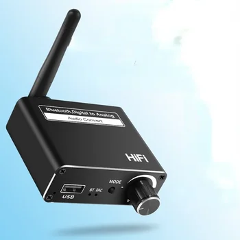Цифро-аналоговый аудио-ЦАП преобразователь Spdif сигнала оптического волокна в 3,5 мм Усилитель 3,5 AUX 2 RCA декодер Приемник Bluetooth 5.0 2