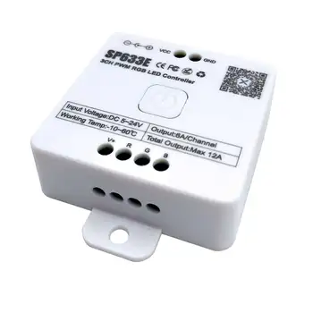 DC5-24V SP633E 3-канальный ШИМ RGB светодиодный контроллер Blue-tooth APP для управления RGB светодиодными лентами 2