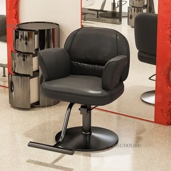 Парикмахерские кресла для парикмахерского салона, Эргономичный Современный стул для парикмахерской, Подъемник для стрижки волос, Регулируемая Коммерческая мебель N 1