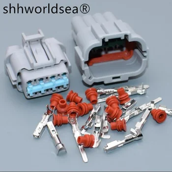 shhworldsea 1 Комплект 8-Контактный 2,2 мм 6185-1177 6188-0736 Автомобильный Разъем Гнездо Фары Для Nissan Sylphy Teana 1